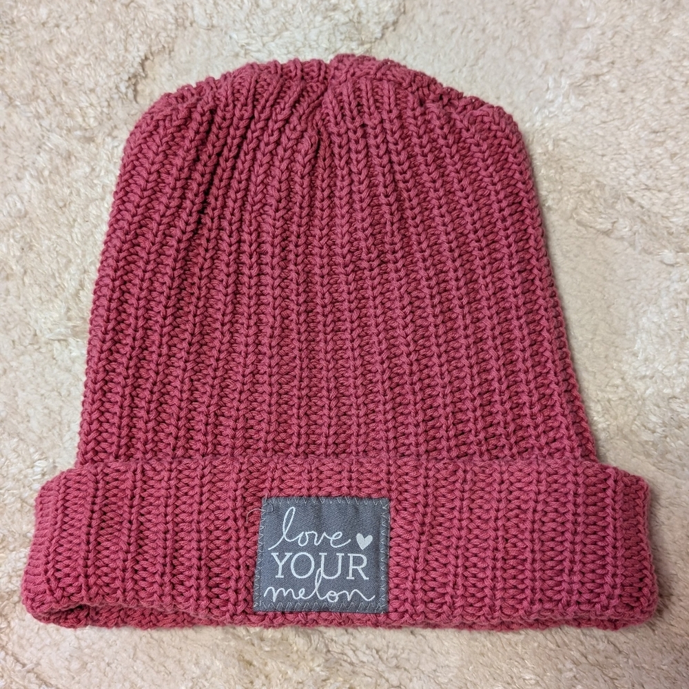 Love Your Melon Knit Hat - Rose